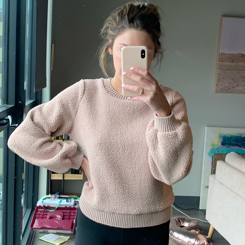 Abercrombie Sherpa Crewneck Sweater